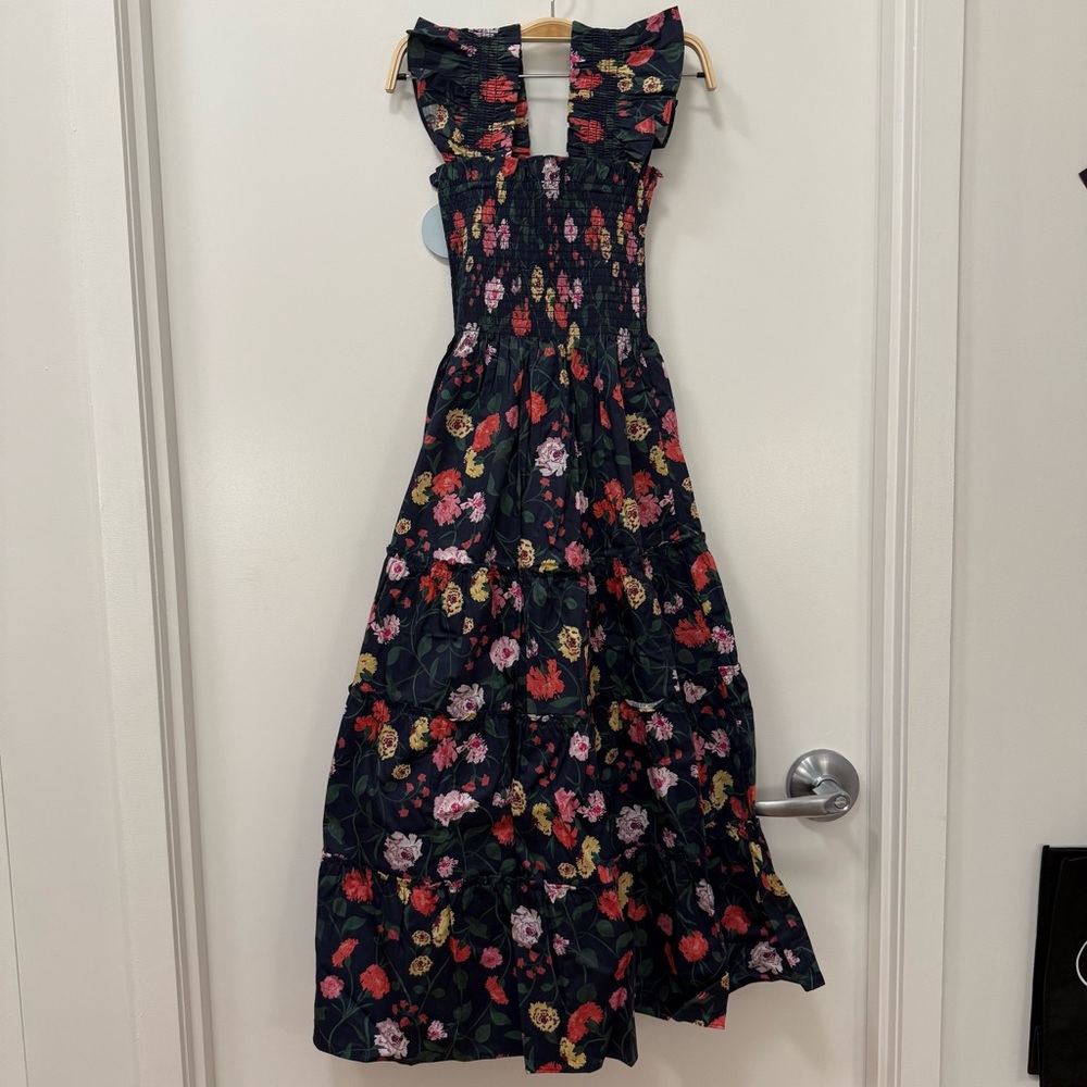 Hill House - Ellie Dress with Floral Multicolor Pattern - Size XXS